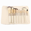 Juego de brochas de maquillaje beige - 12/18/24 pinceles portátiles - Terzo stile